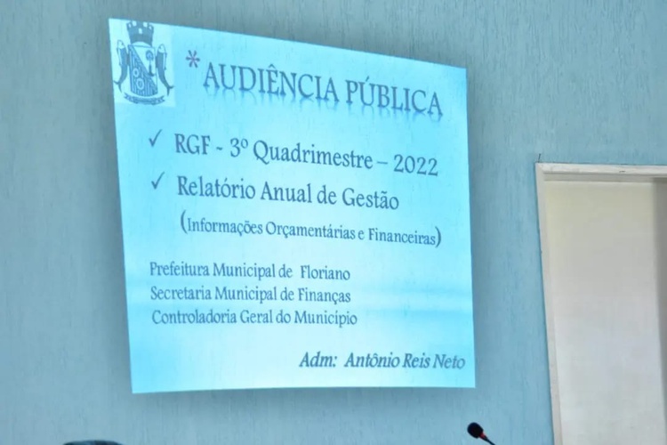 Vereadores de Floriano acompanham prestação de contas da gestão municipal.