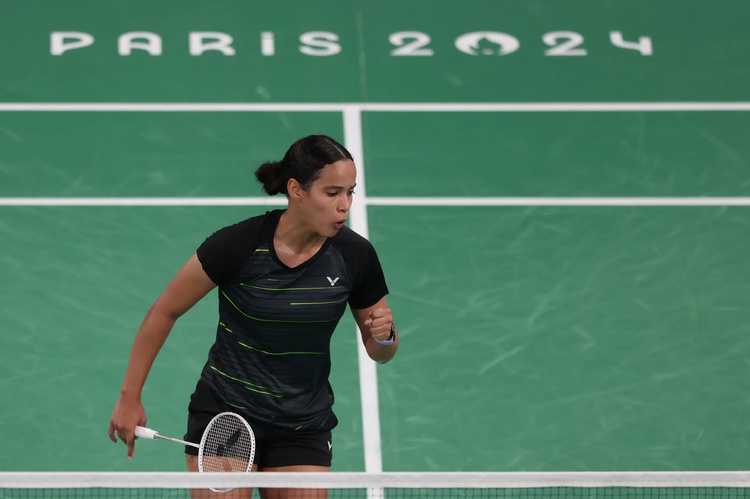 Juliana Viana, do badminton feminino, nos Jogos Olímpicos de Paris 2024